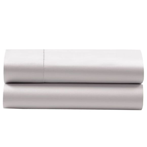 Ralph Lauren RL Home Organic Cotton Sateen Queen Flat Sheet Platinum - NWT $200